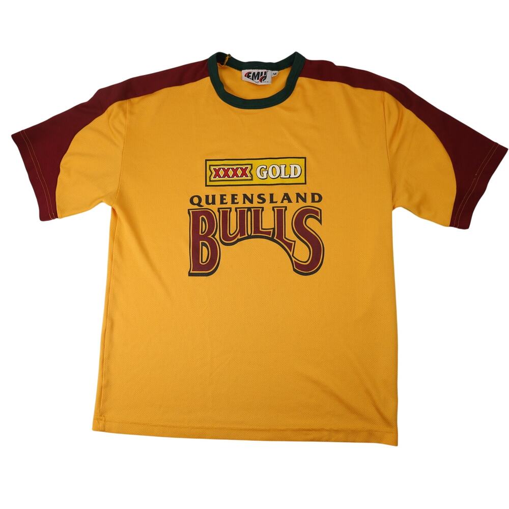 Vintage Queensland Bulls Cricket Shirt Jersey